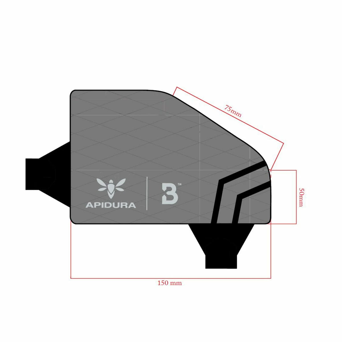 Bombtrack Top Tube Tas Van Apidura - Grijs - Afbeelding 4