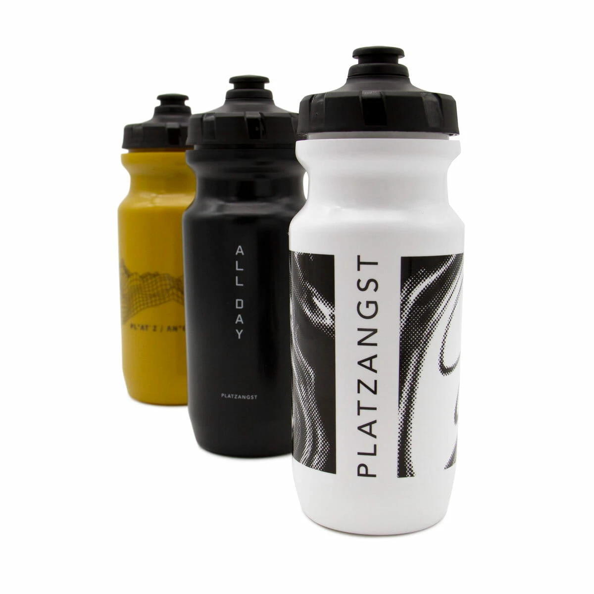 PLATZANGST GRVL Drinkfles 500 Ml - Wit/Zwart - Afbeelding 2